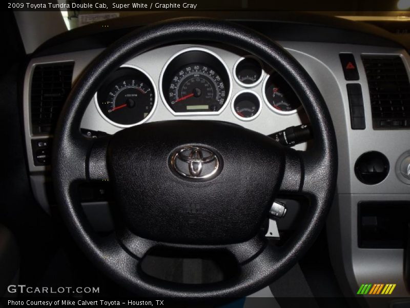 Super White / Graphite Gray 2009 Toyota Tundra Double Cab