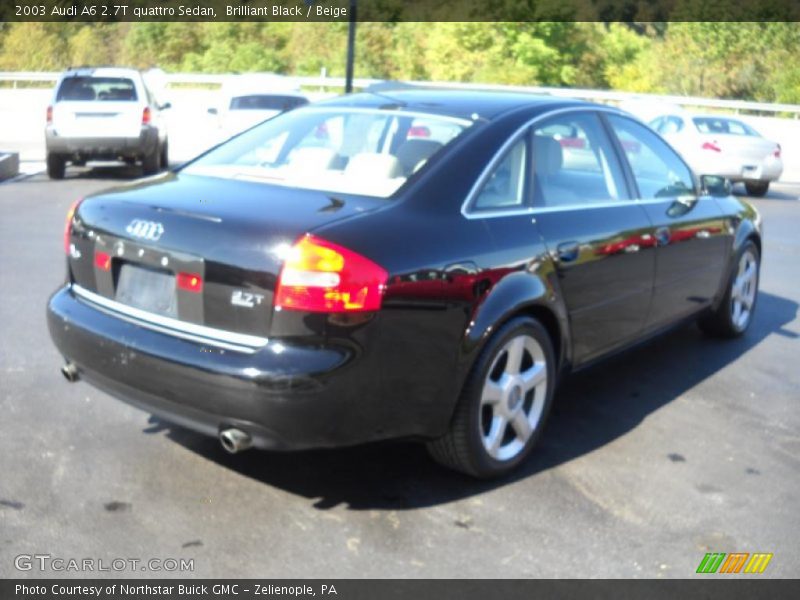 Brilliant Black / Beige 2003 Audi A6 2.7T quattro Sedan