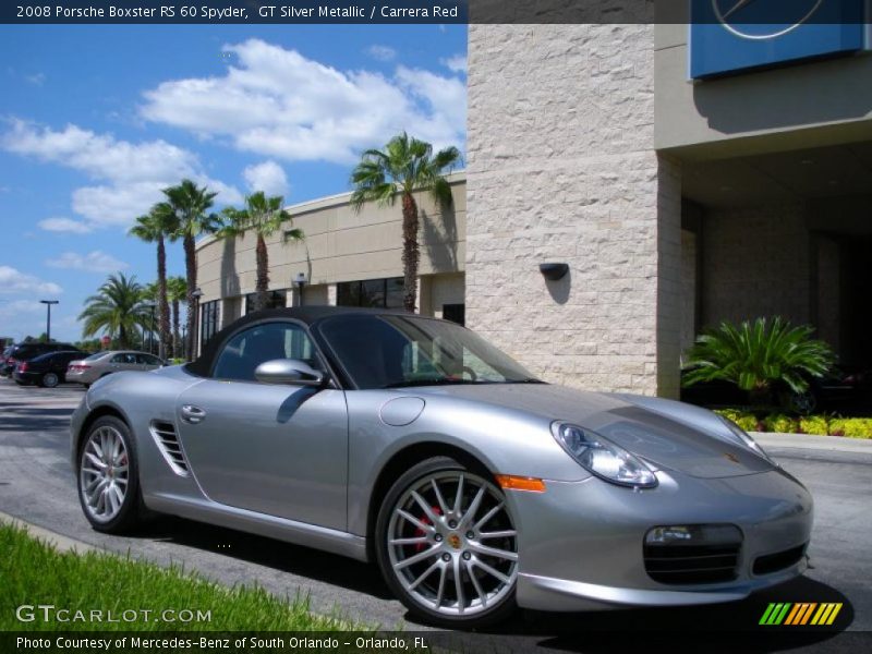 GT Silver Metallic / Carrera Red 2008 Porsche Boxster RS 60 Spyder