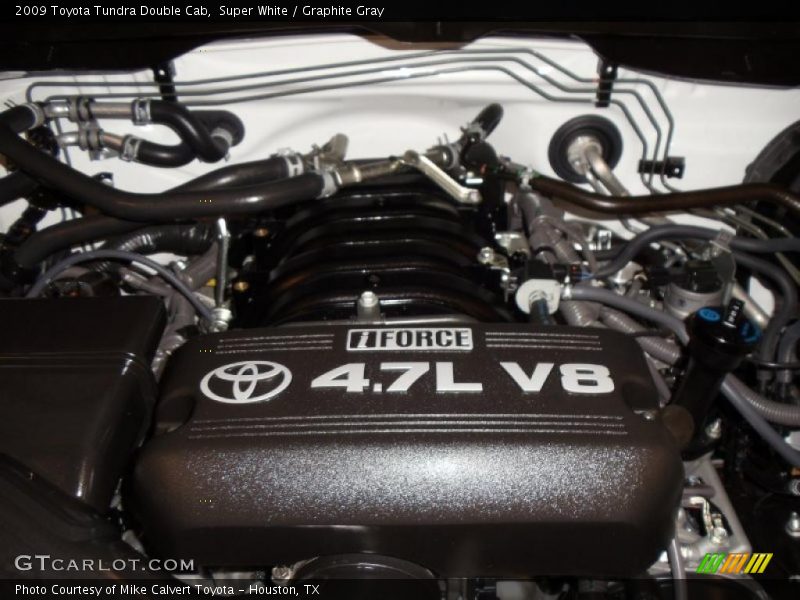 Super White / Graphite Gray 2009 Toyota Tundra Double Cab