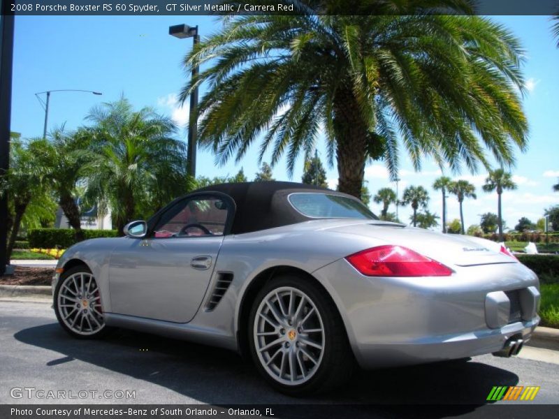 GT Silver Metallic / Carrera Red 2008 Porsche Boxster RS 60 Spyder
