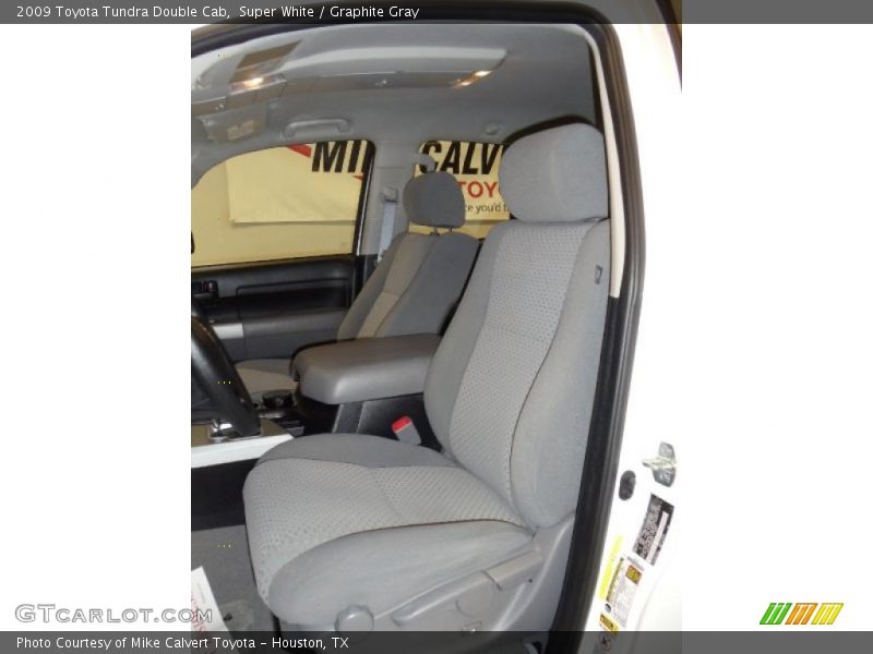 Super White / Graphite Gray 2009 Toyota Tundra Double Cab