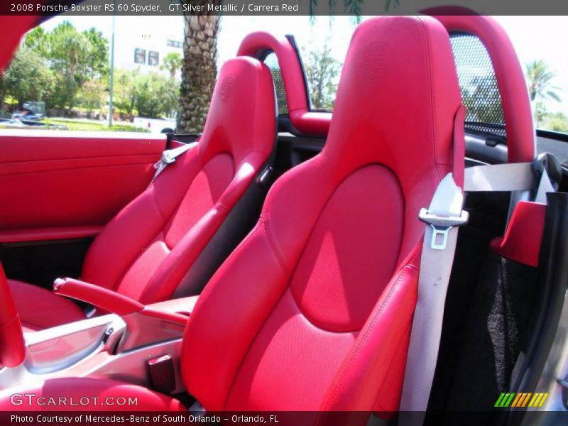GT Silver Metallic / Carrera Red 2008 Porsche Boxster RS 60 Spyder