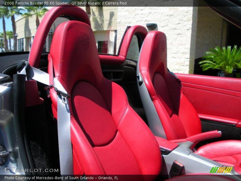 GT Silver Metallic / Carrera Red 2008 Porsche Boxster RS 60 Spyder