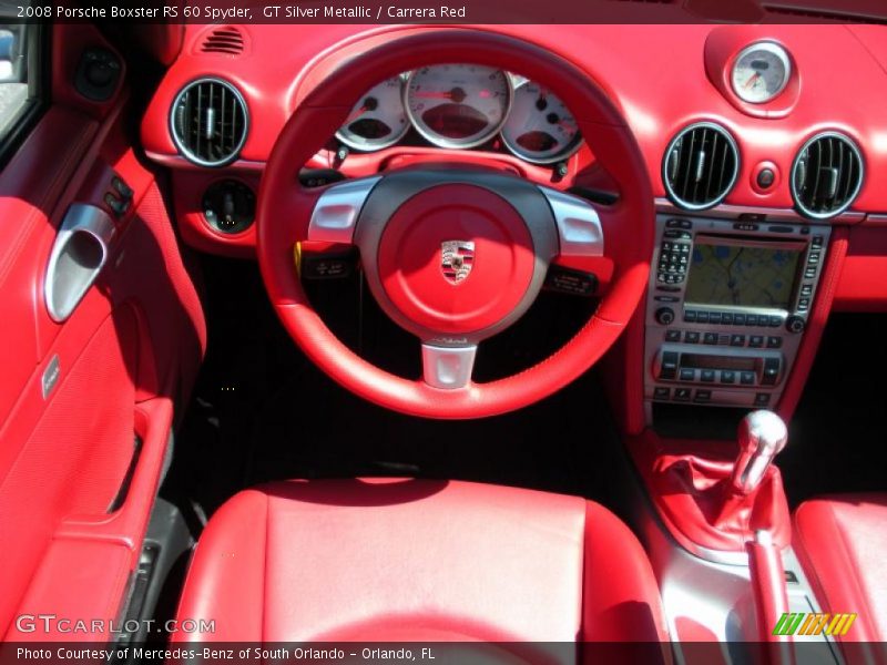 GT Silver Metallic / Carrera Red 2008 Porsche Boxster RS 60 Spyder