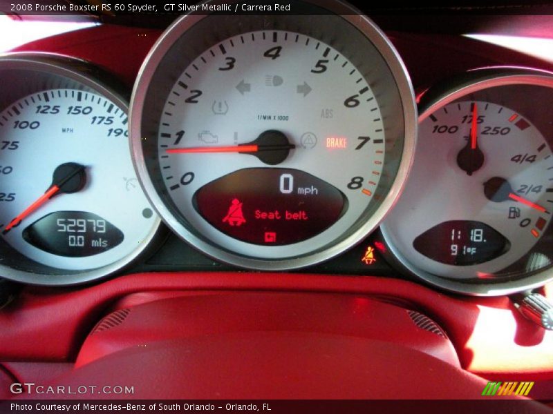 GT Silver Metallic / Carrera Red 2008 Porsche Boxster RS 60 Spyder