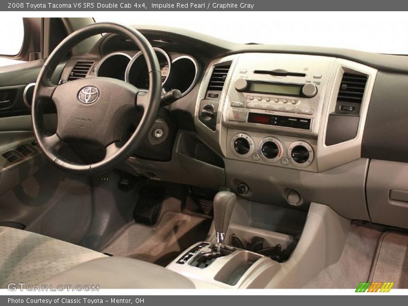 Impulse Red Pearl / Graphite Gray 2008 Toyota Tacoma V6 SR5 Double Cab 4x4