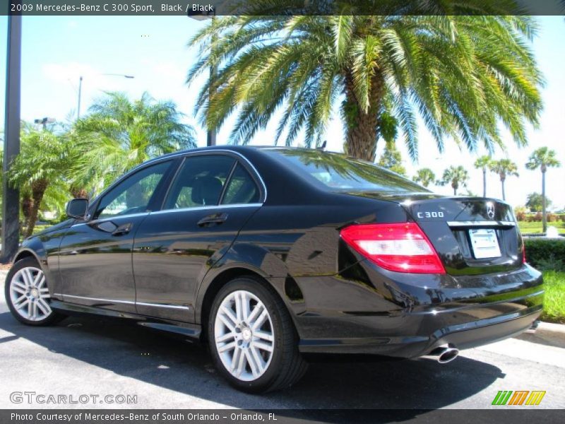 Black / Black 2009 Mercedes-Benz C 300 Sport