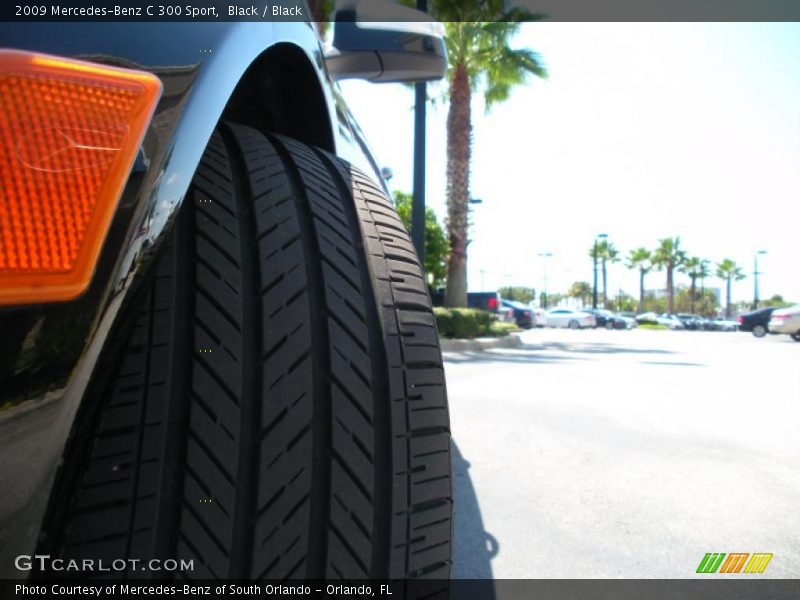 Black / Black 2009 Mercedes-Benz C 300 Sport