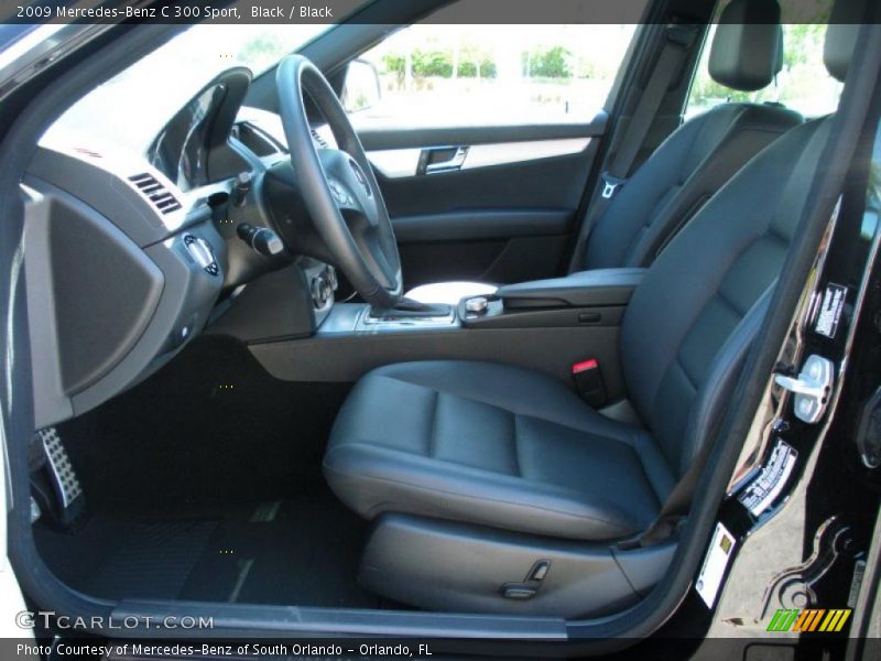 Black / Black 2009 Mercedes-Benz C 300 Sport