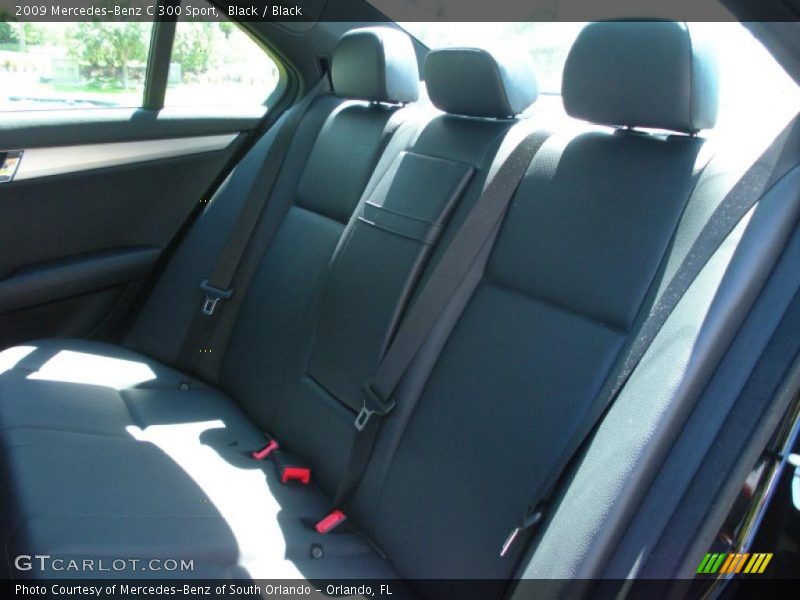 Black / Black 2009 Mercedes-Benz C 300 Sport