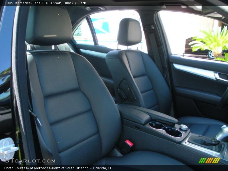 Black / Black 2009 Mercedes-Benz C 300 Sport
