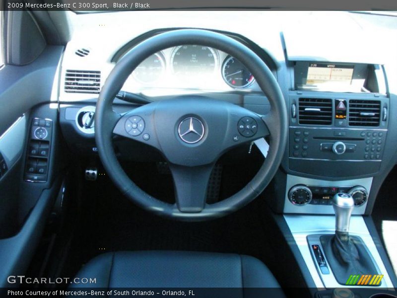 Black / Black 2009 Mercedes-Benz C 300 Sport