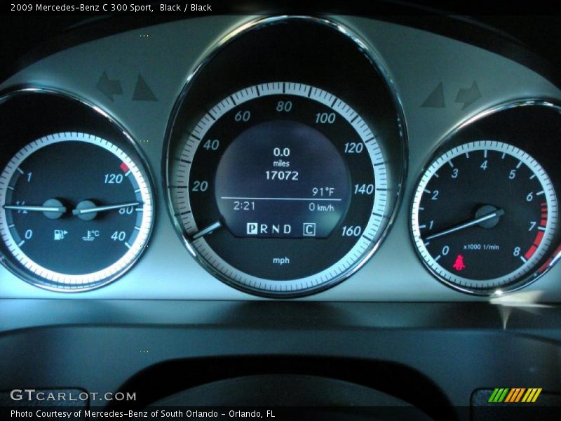 Black / Black 2009 Mercedes-Benz C 300 Sport