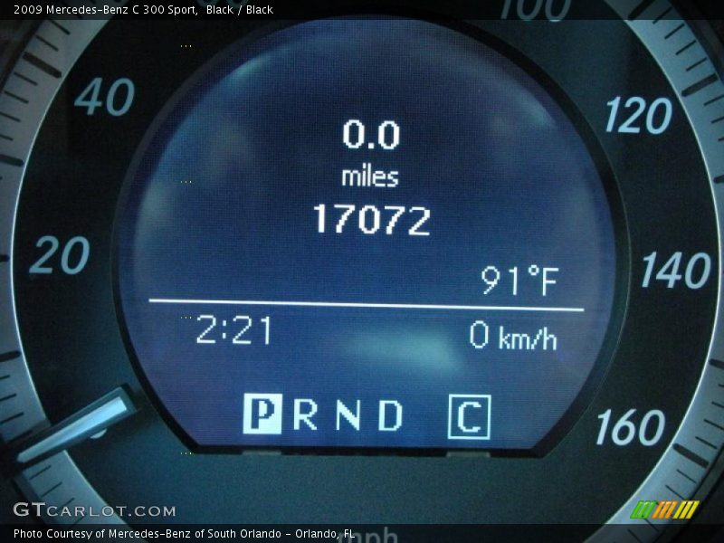 Black / Black 2009 Mercedes-Benz C 300 Sport