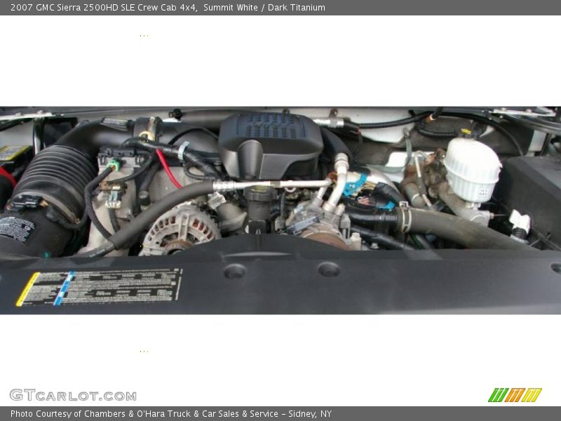 Summit White / Dark Titanium 2007 GMC Sierra 2500HD SLE Crew Cab 4x4