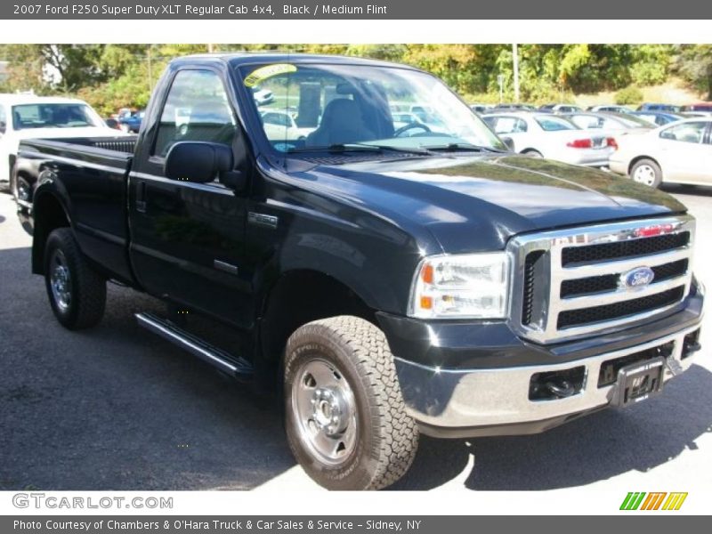 Black / Medium Flint 2007 Ford F250 Super Duty XLT Regular Cab 4x4