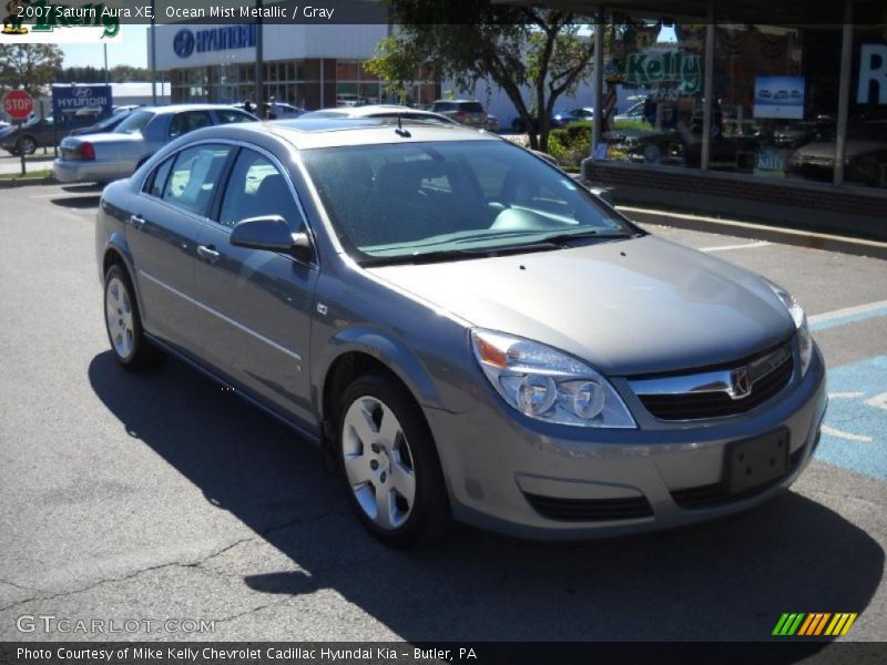 Ocean Mist Metallic / Gray 2007 Saturn Aura XE