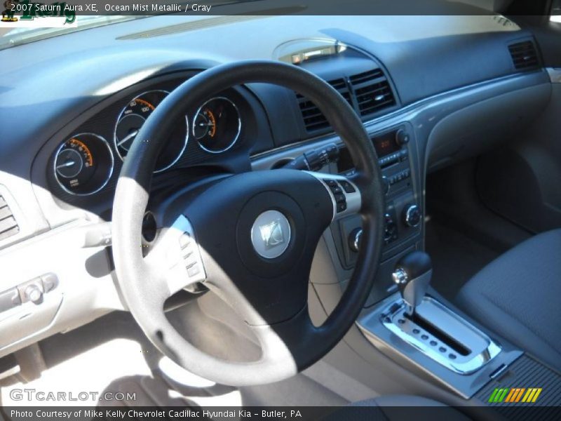 Ocean Mist Metallic / Gray 2007 Saturn Aura XE