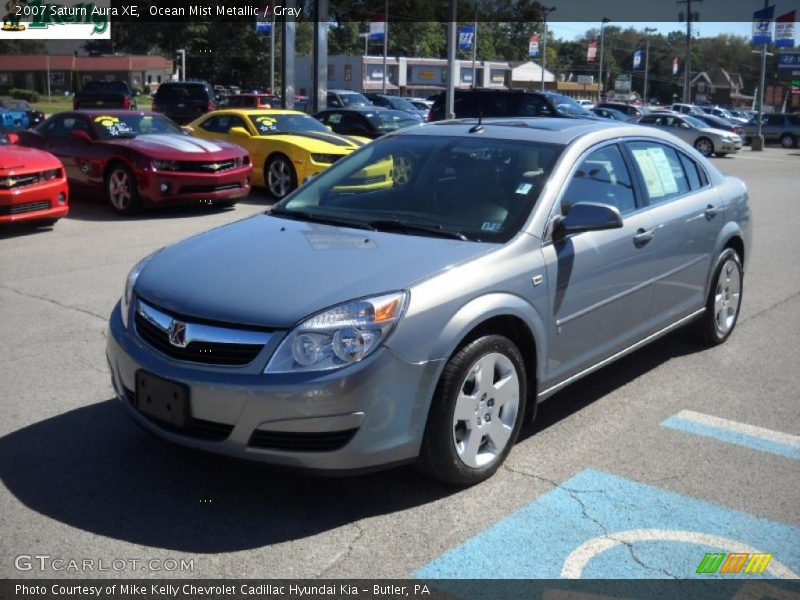Ocean Mist Metallic / Gray 2007 Saturn Aura XE