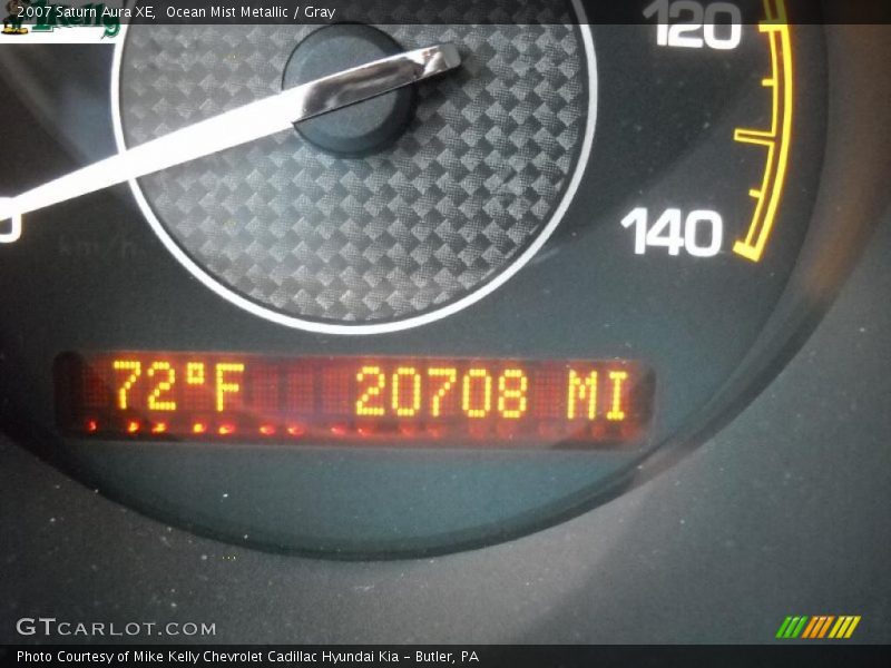 Ocean Mist Metallic / Gray 2007 Saturn Aura XE