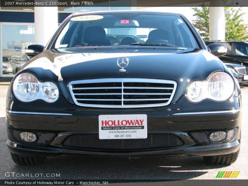 Black / Black 2007 Mercedes-Benz C 230 Sport