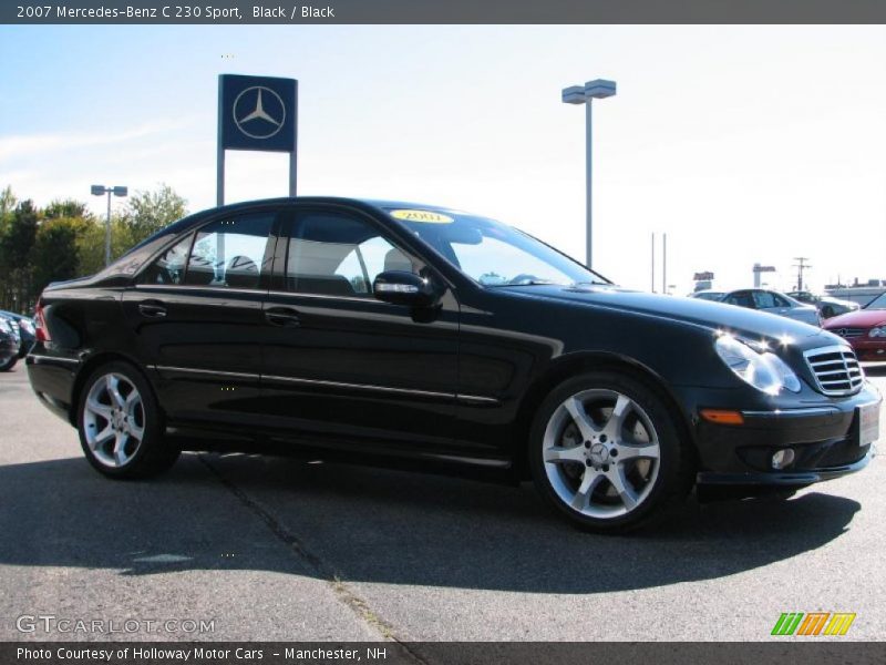 Black / Black 2007 Mercedes-Benz C 230 Sport