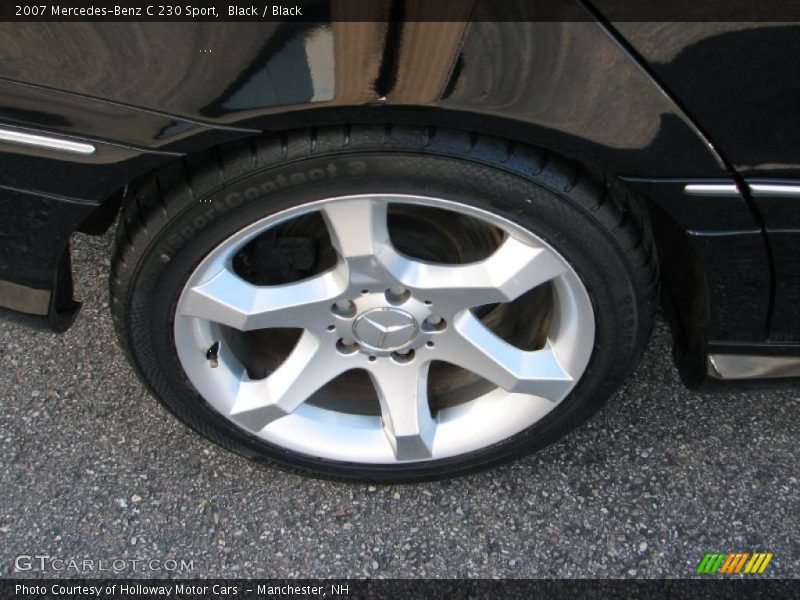 Black / Black 2007 Mercedes-Benz C 230 Sport