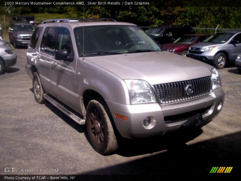 Silver Birch Metallic / Dark Graphite 2003 Mercury Mountaineer Convenience AWD
