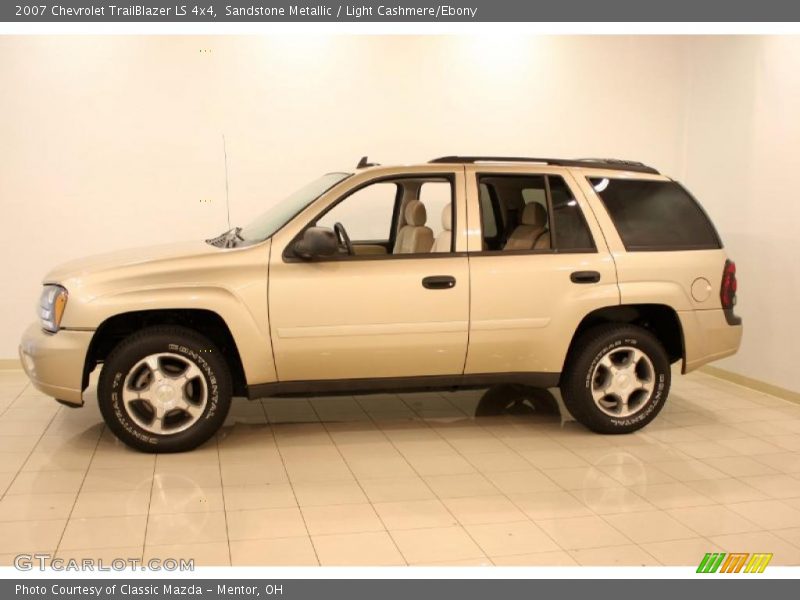 Sandstone Metallic / Light Cashmere/Ebony 2007 Chevrolet TrailBlazer LS 4x4