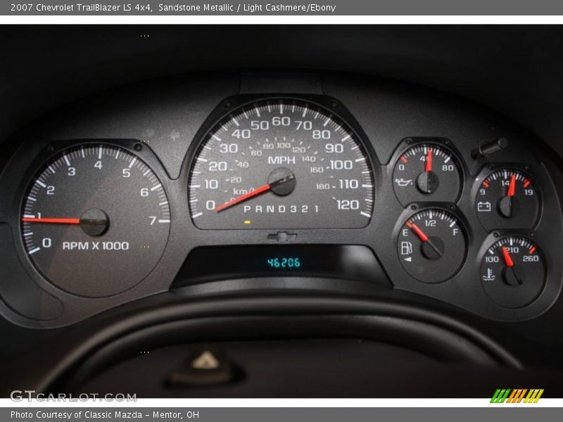 Sandstone Metallic / Light Cashmere/Ebony 2007 Chevrolet TrailBlazer LS 4x4