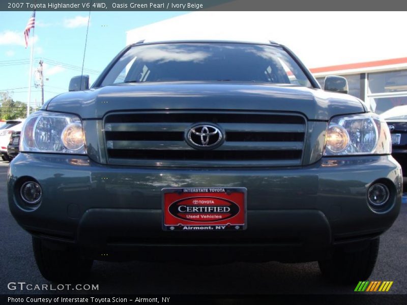 Oasis Green Pearl / Ivory Beige 2007 Toyota Highlander V6 4WD