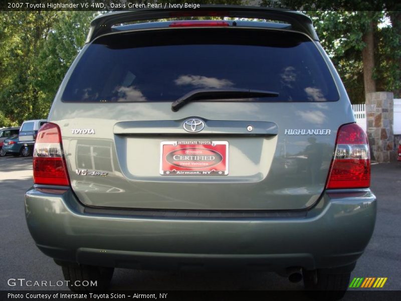 Oasis Green Pearl / Ivory Beige 2007 Toyota Highlander V6 4WD