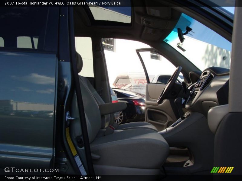 Oasis Green Pearl / Ivory Beige 2007 Toyota Highlander V6 4WD