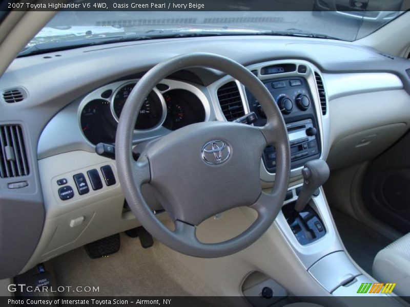 Oasis Green Pearl / Ivory Beige 2007 Toyota Highlander V6 4WD