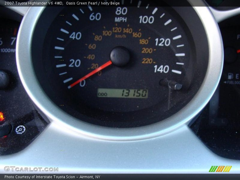 Oasis Green Pearl / Ivory Beige 2007 Toyota Highlander V6 4WD