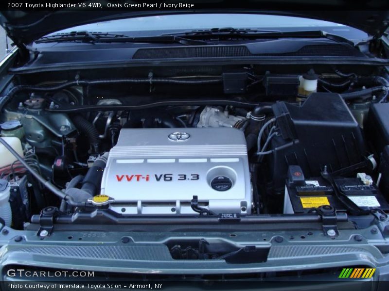 Oasis Green Pearl / Ivory Beige 2007 Toyota Highlander V6 4WD