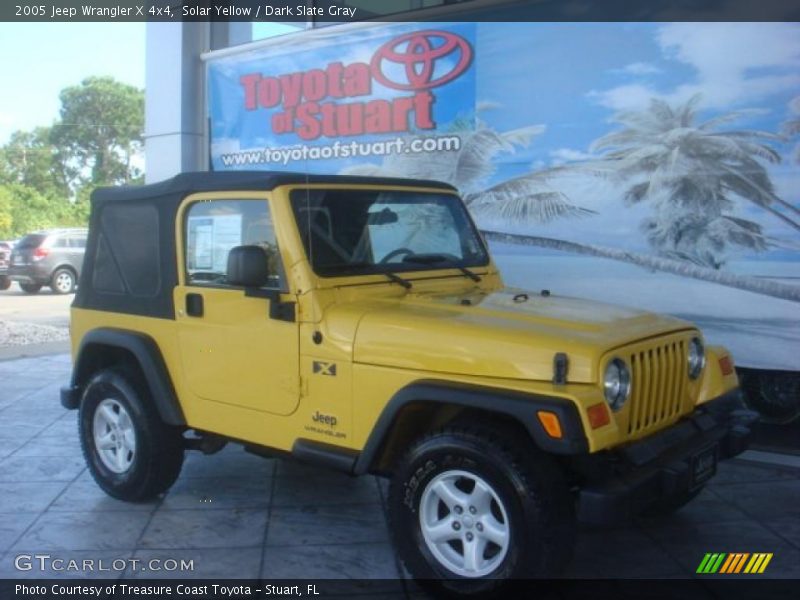 Solar Yellow / Dark Slate Gray 2005 Jeep Wrangler X 4x4
