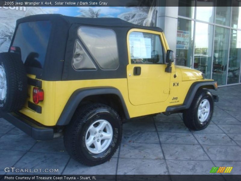 Solar Yellow / Dark Slate Gray 2005 Jeep Wrangler X 4x4