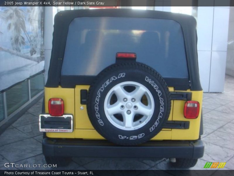 Solar Yellow / Dark Slate Gray 2005 Jeep Wrangler X 4x4