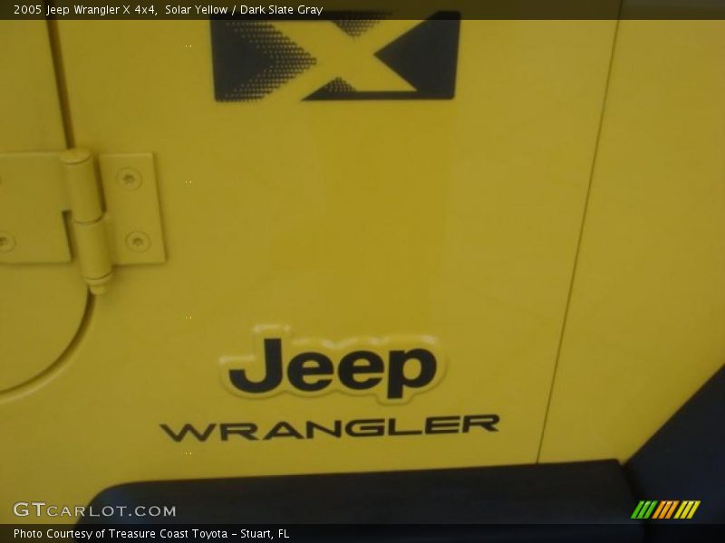 Solar Yellow / Dark Slate Gray 2005 Jeep Wrangler X 4x4