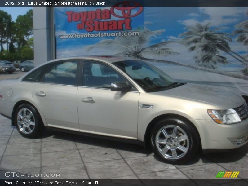 Smokestone Metallic / Black 2009 Ford Taurus Limited