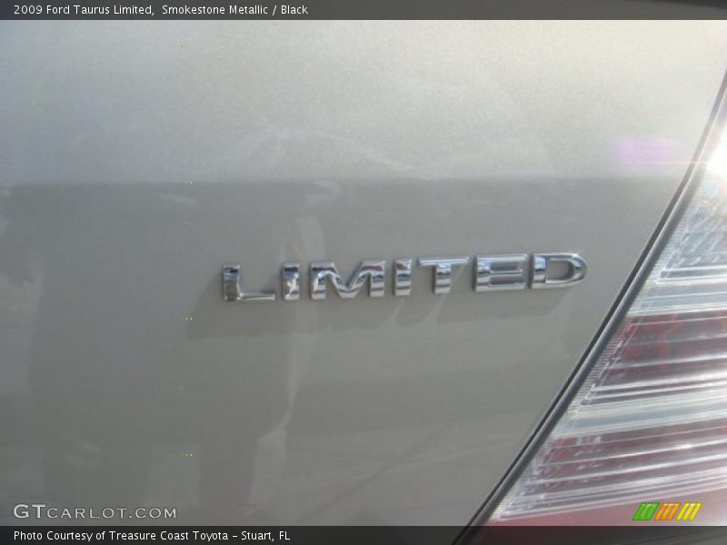Smokestone Metallic / Black 2009 Ford Taurus Limited