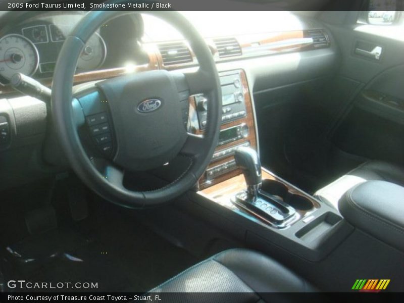 Smokestone Metallic / Black 2009 Ford Taurus Limited