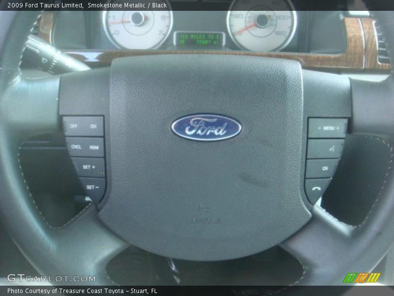 Smokestone Metallic / Black 2009 Ford Taurus Limited