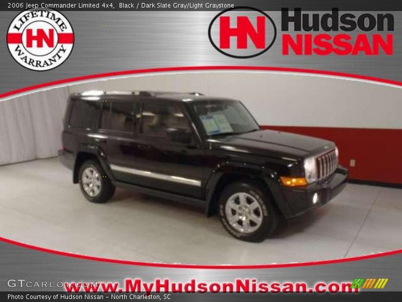 Black / Dark Slate Gray/Light Graystone 2006 Jeep Commander Limited 4x4
