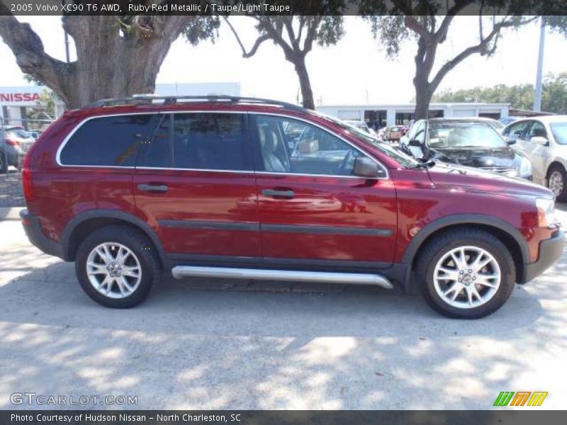 Ruby Red Metallic / Taupe/Light Taupe 2005 Volvo XC90 T6 AWD