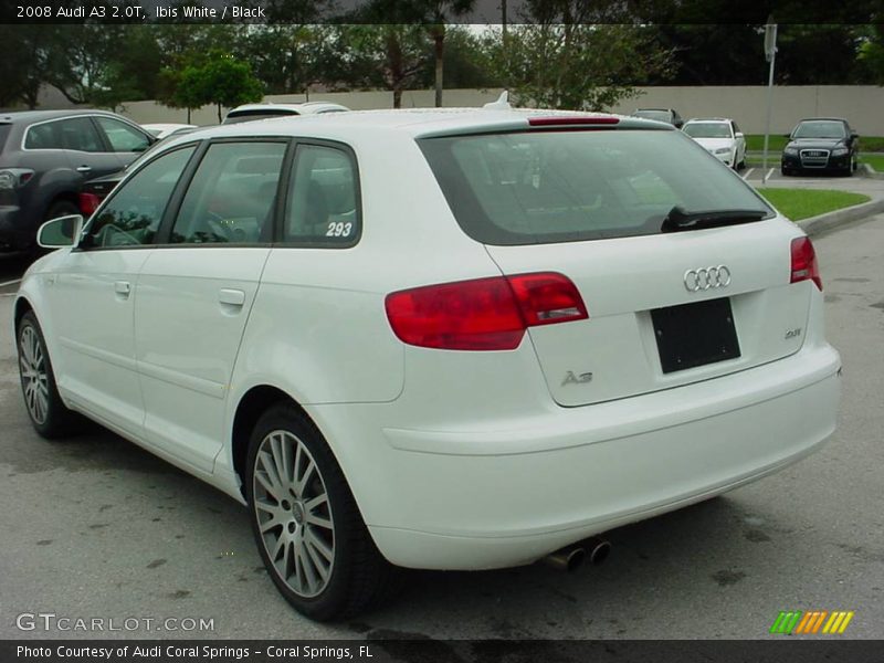 Ibis White / Black 2008 Audi A3 2.0T