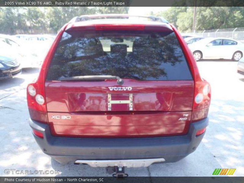 Ruby Red Metallic / Taupe/Light Taupe 2005 Volvo XC90 T6 AWD