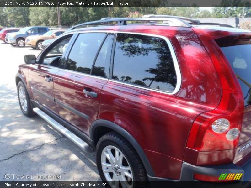 Ruby Red Metallic / Taupe/Light Taupe 2005 Volvo XC90 T6 AWD